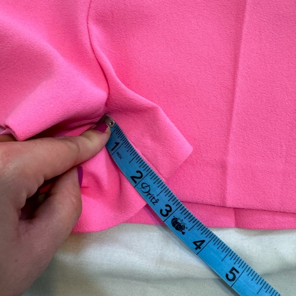 Zara Pink High Waist Tailored Shorts - Picture 3 of 7